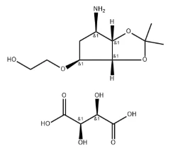 CAS 376608-65-0 2-((3aR,4S,6R,6aS)-6-aimín-2,2-dimethyltetrahydro-3aH-cyclopenta[d][1,3]dé-ocsól-4-ilocsa)eatánól Aigéad L-tatárach